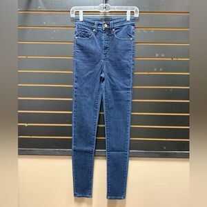 Buckle Black Sculpted High Rise Skinny Jeans Dark Wash 24x30